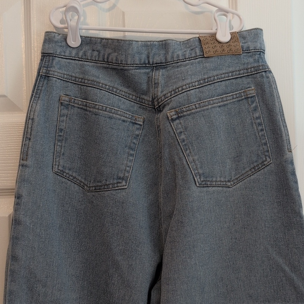 C/Meo Collective Women's High-waisted Light Blue Denim Utility Barrel Jeans - Picture 6 of 10